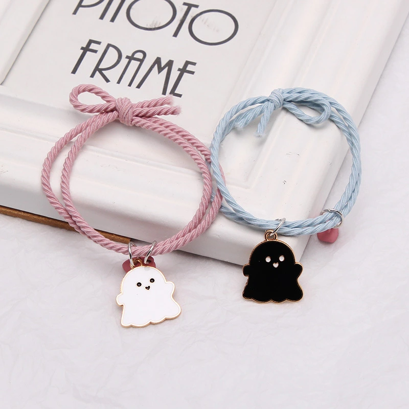 Ghost Head Rope Couple Suction Small Rubber Band Love Magnet Bracelet