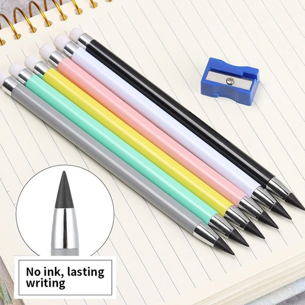 2 PCS Unlimited Writing Pencil New Technology No Ink Eternal Pencils Kids Art Sketch Painting Tools Novelty Stationery School Supplies