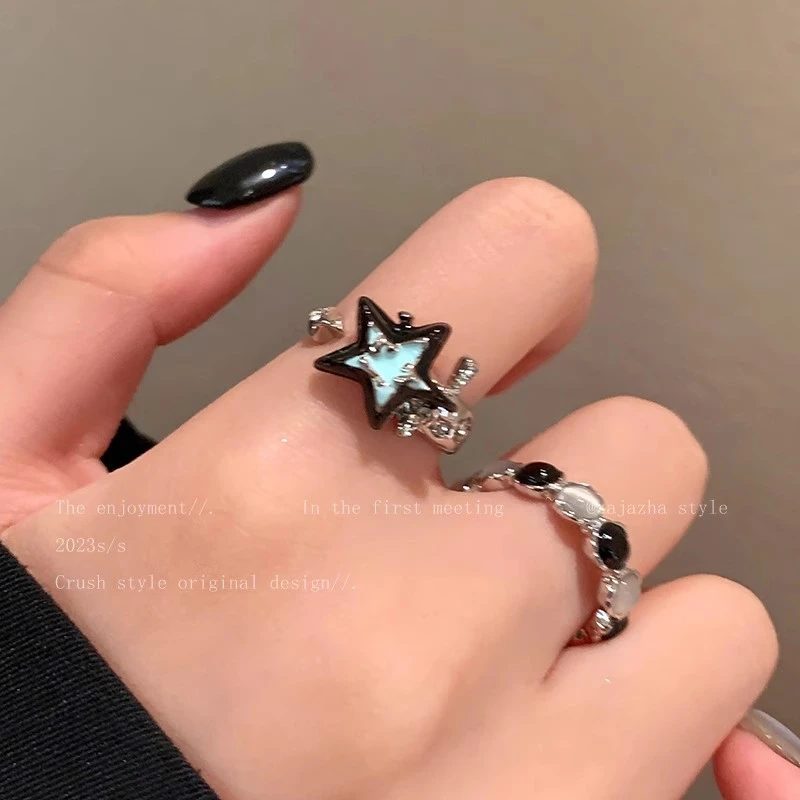 Contrast Opal Star Ring