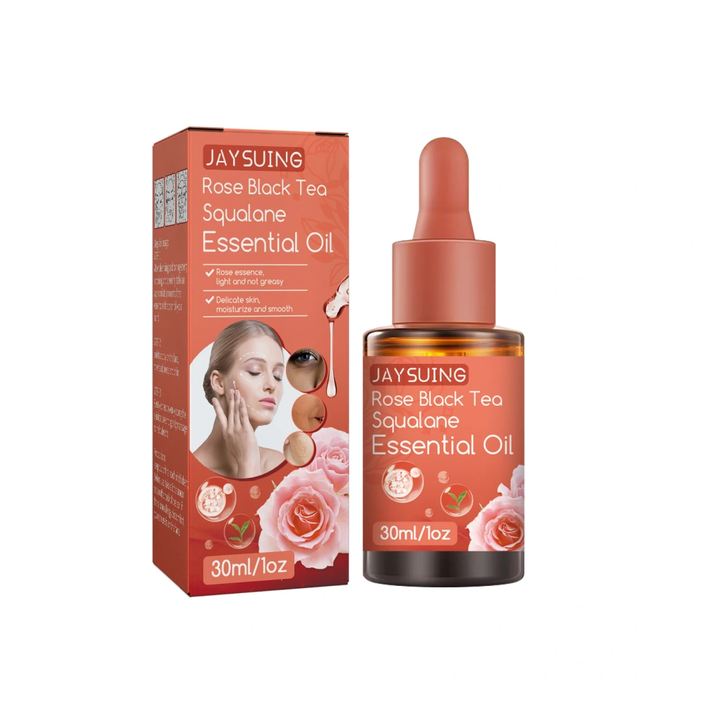 Rose Essential Oil Plant-Based Squalane Oil Moisturizer Face Serum Rose Oil for Face, Body, Skin & Hair