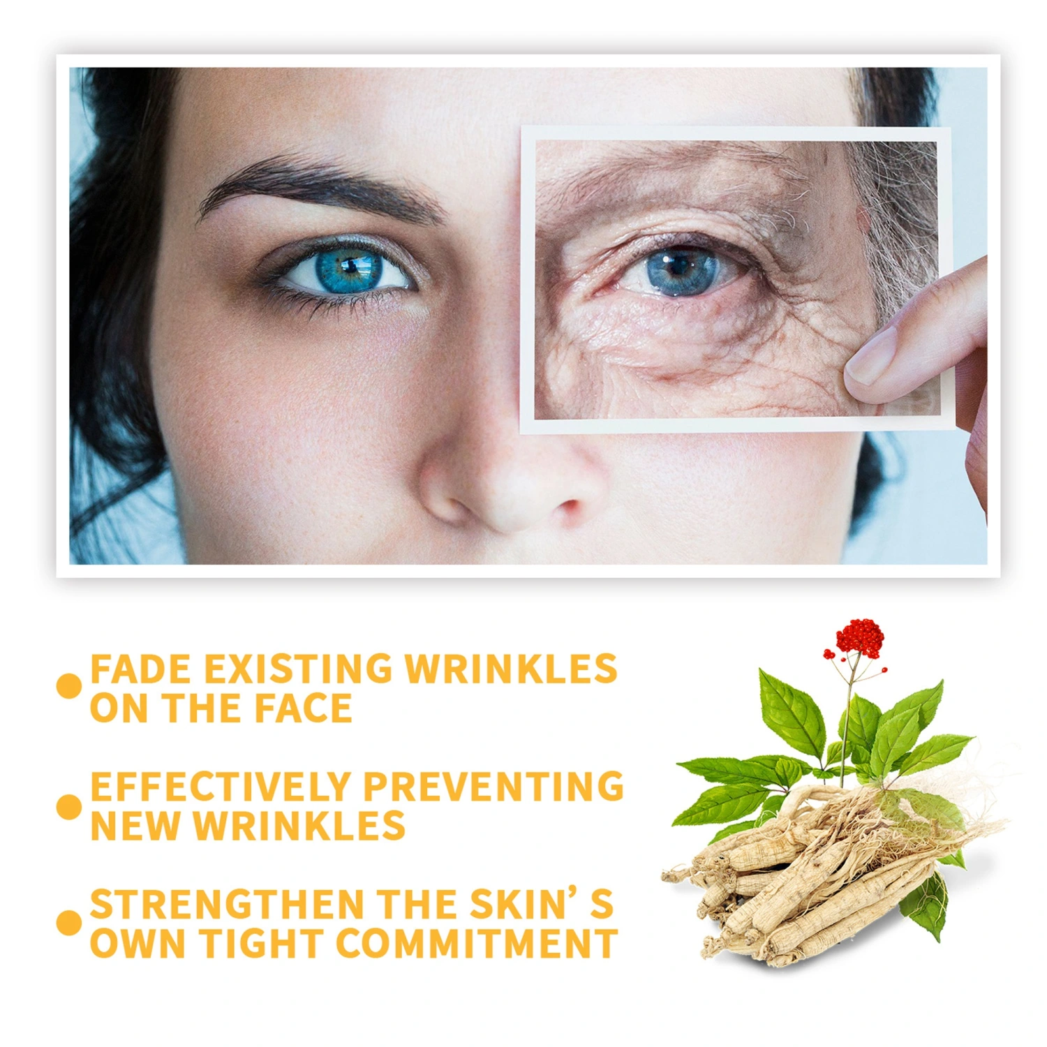 Ginseng Anti-Aging Facial Essential Oil Hydrating Moisturizer Firming Anti Wrinkle Oil for Skin Care