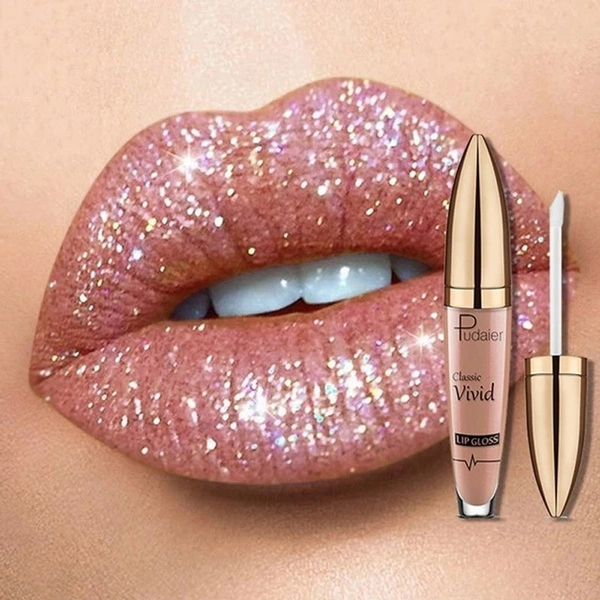 18 Kleuren Diamond Shimmer Glitter Lipgloss Matte Om Glitter Vloeibare Lipstick Waterdicht Diamant Parel Kleur Lipgloss Make Up
    