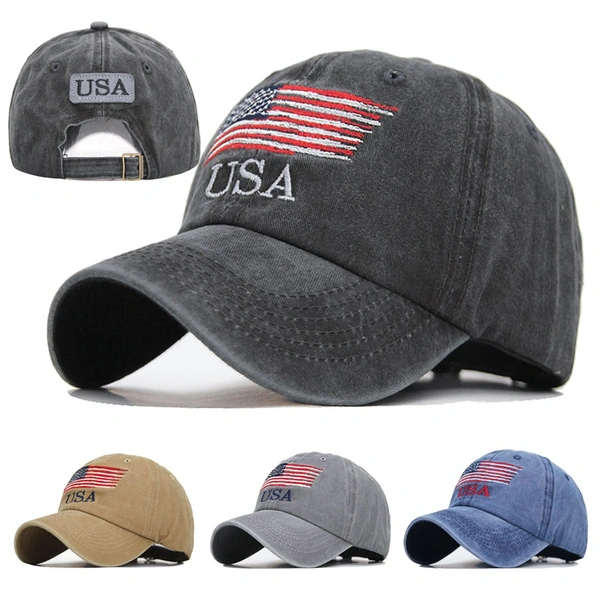 USA Flag Embroidery Men Baseball Cap Women Sport Bones Casquette Gorras Male Snapback Hat
    