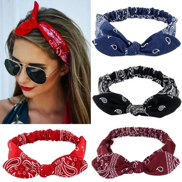 New Women Suede Soft Solid Print Headbands Vintage Cross Knot Elastic Hairbands Bandanas Girls Hair Bands Hair Accessories