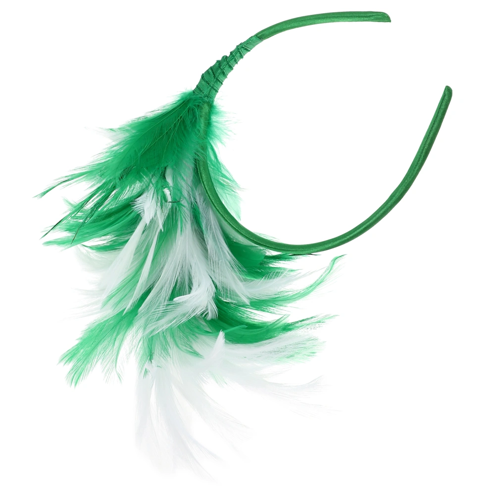 1 Pc Feathers Headpiece Cosplay Graceful Headband Chic Lady Headdress For Party