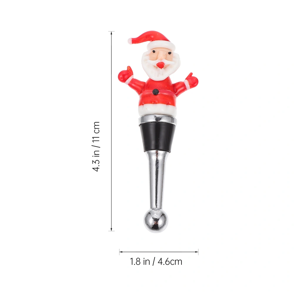 1Pc Exquisite Christmas Zinc Alloy Wine Bottle Cover Bottle Sealer for Decoration