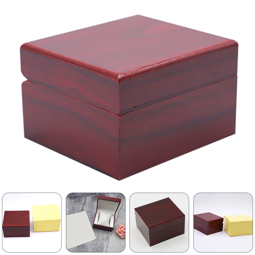 1pc Vintage Jewelry Storage Box Watch Storage Box Wood Jewelry Container