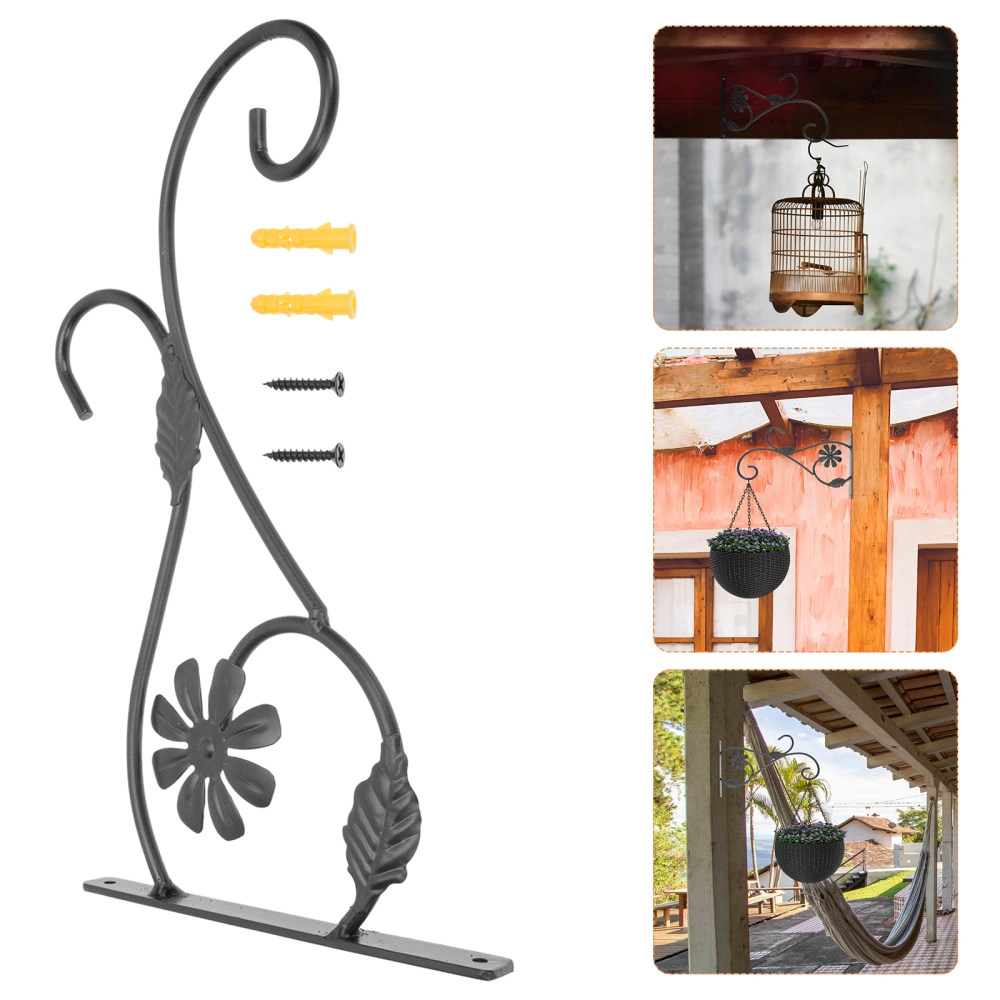 1PC Flower Basket Hook Iron Art Delicate Plant Hanging Bracket Sturdy Hanger