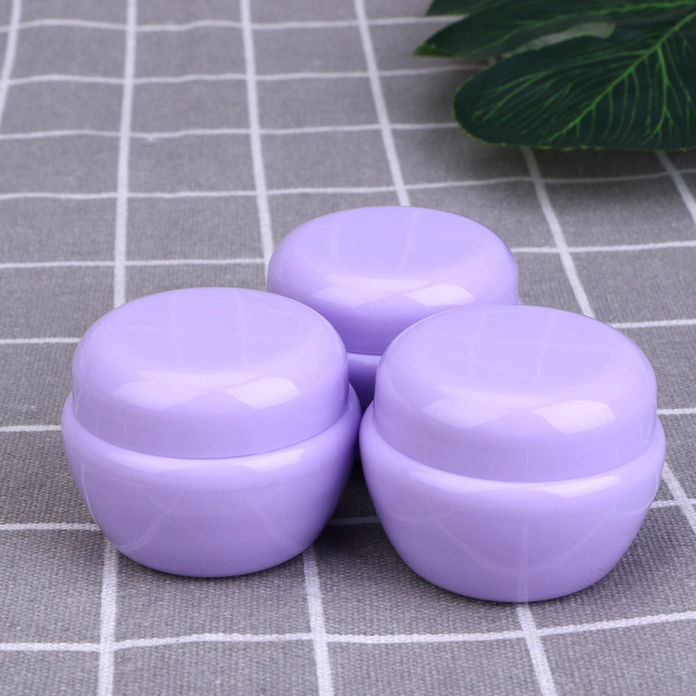 12Pcs 30g Mushroom Shape Bottles Cream Jar Sift-Proof Bottles Travel Containers Packaging Bottles with Sealed Lid for Cosmetic Purple