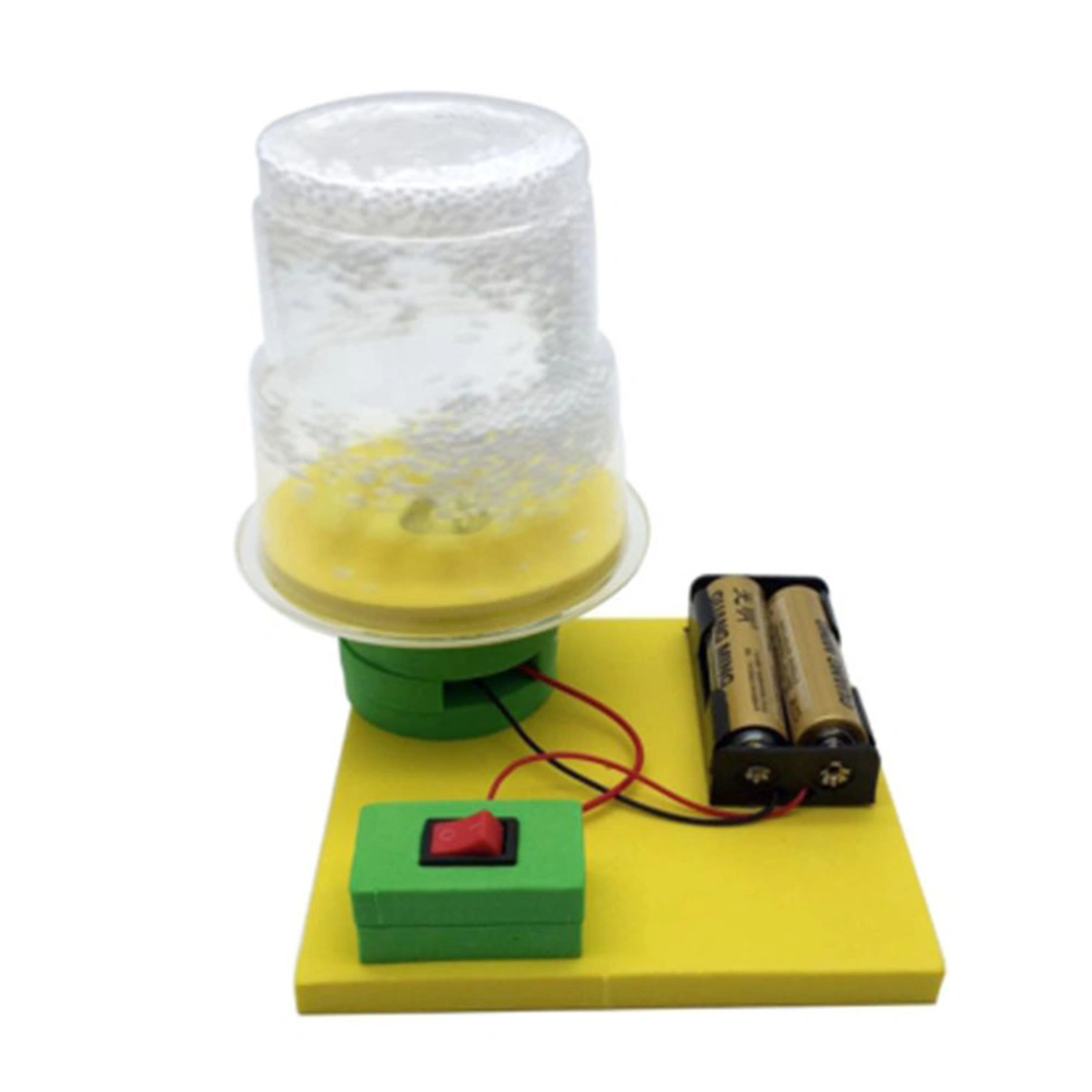 Kids Science Experiment Kits Electric Electrostatic Snow Model DIY Assembly Toy Educational Toy (Random Color of Base Board)