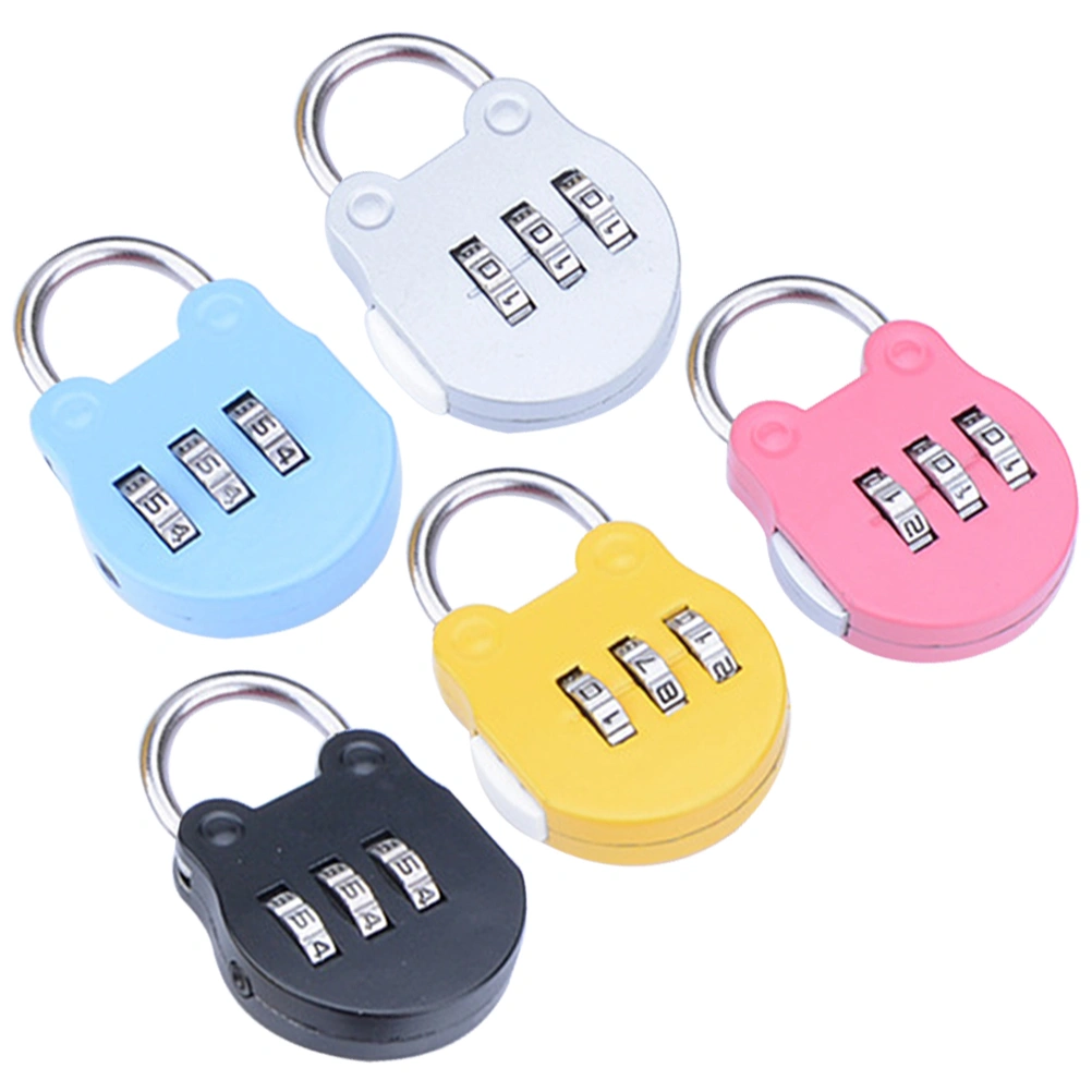 5Pcs Household Locker Locks Convenient Padlocks Multi-function Combination Locks Home Accessory