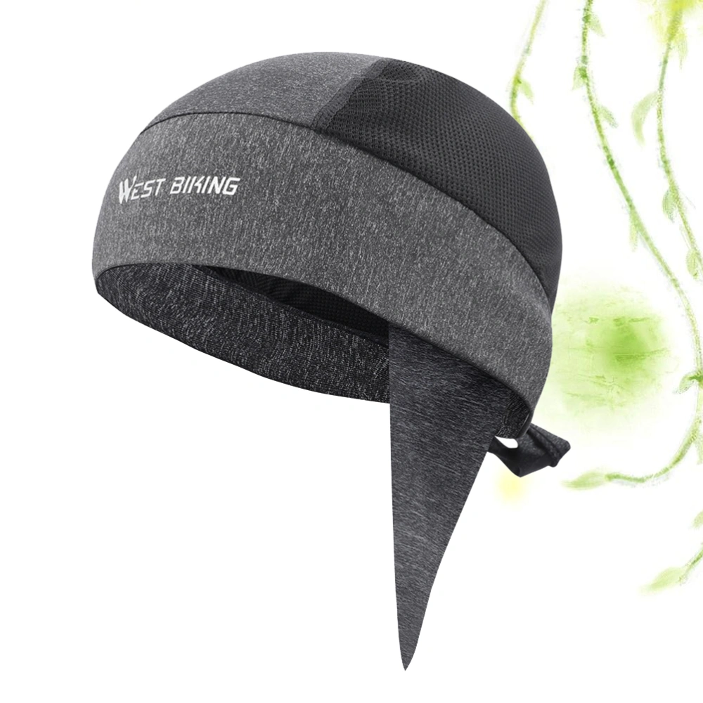 Fashion Helmet Liner Unisex Hat Summer Man Riding Hat Windproof Outdoor Sun Block Woman Bike Headgear (Grey)