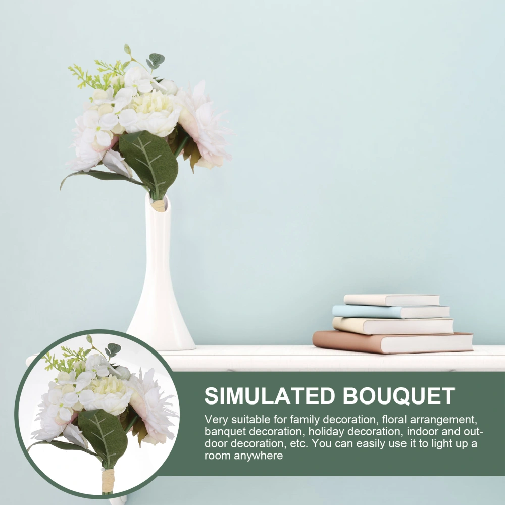 1Pc Simulated Bouquet Decorative Flower Photo Prop Household Bouquet Adornment