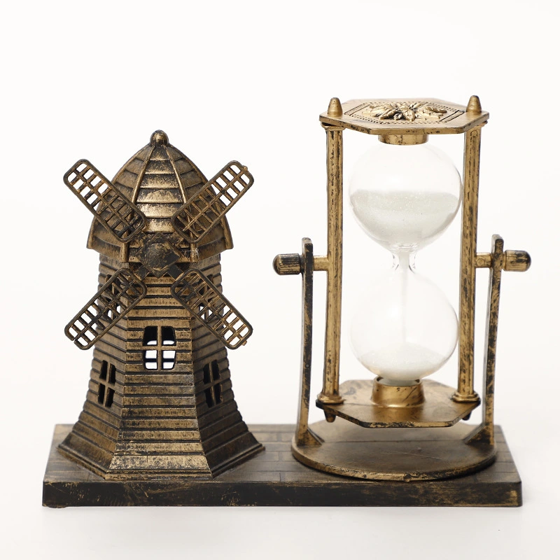 Vintage Sea Lighthouse Decor Table Decoration Office Table Hourglass Desktop Centerpiece