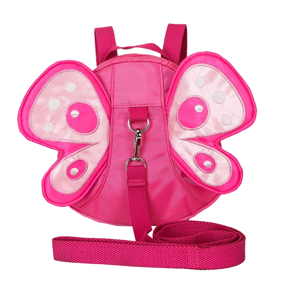 Nylon Kids Backpack Anti-lost Cartoon Sterescopic Wings Pack Shoulder Bag for Kids Girls (Pink)