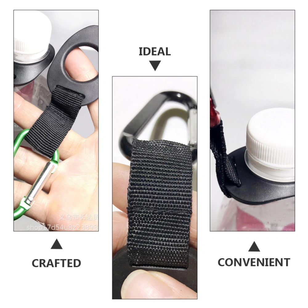 10Pcs Portable Water Bottle Buckles Backpack Hanging Buckle D-Ring Carabiner
