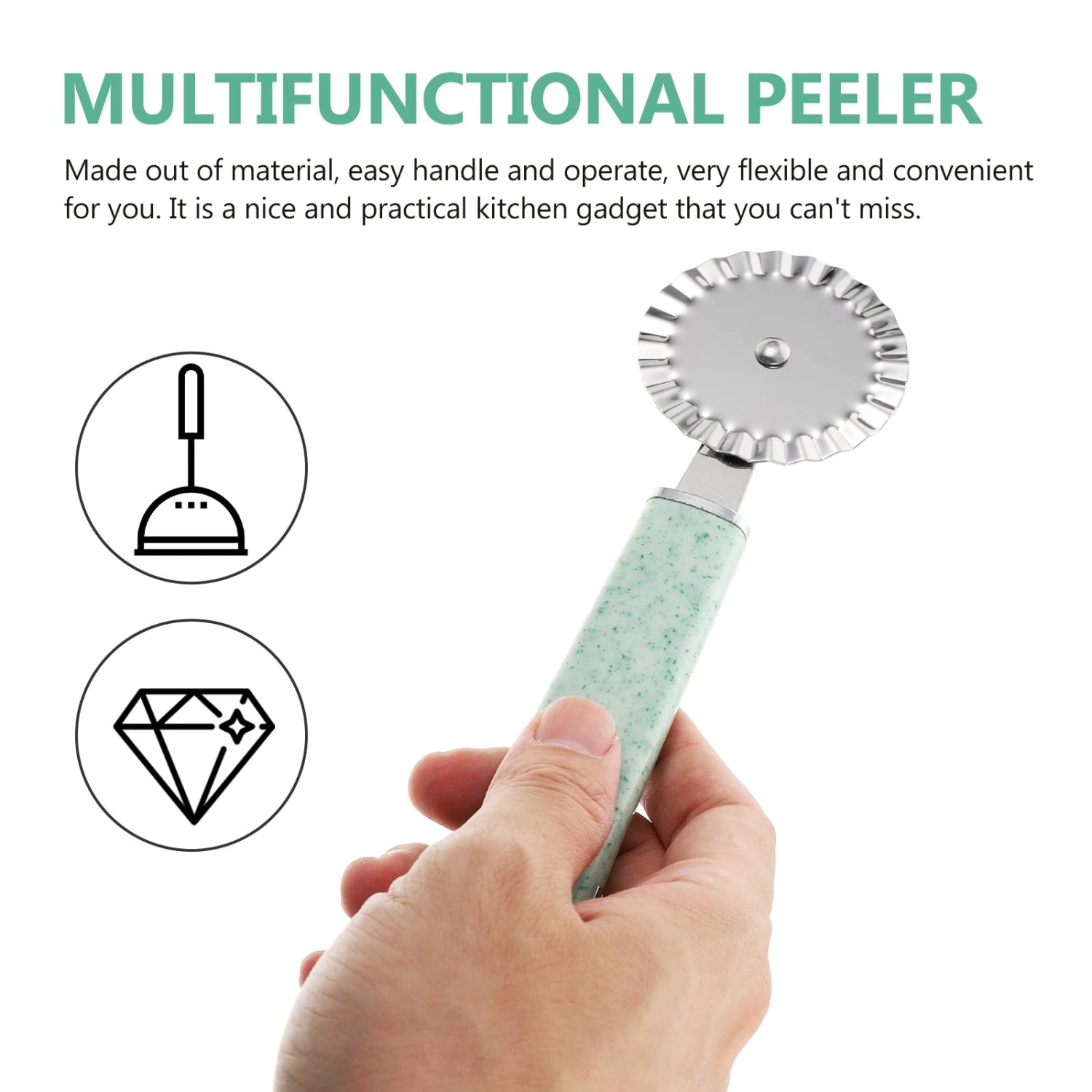 3Pcs Practical Grater Peelers Household Kitchen Gadget Multi-functional for Vegetable