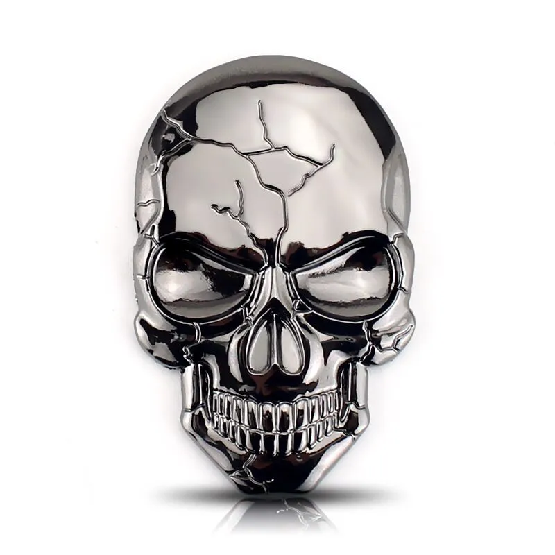 2pcs Car Stickers Vehicle Skull Decorative Skull Stickers Car Decals Motorcycle Stickers
