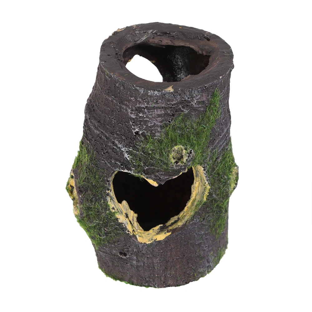 Resin Aquarium Tree Trunk Decoration Fish Tank Artificial Hollow Wood Hole Cave Shelter