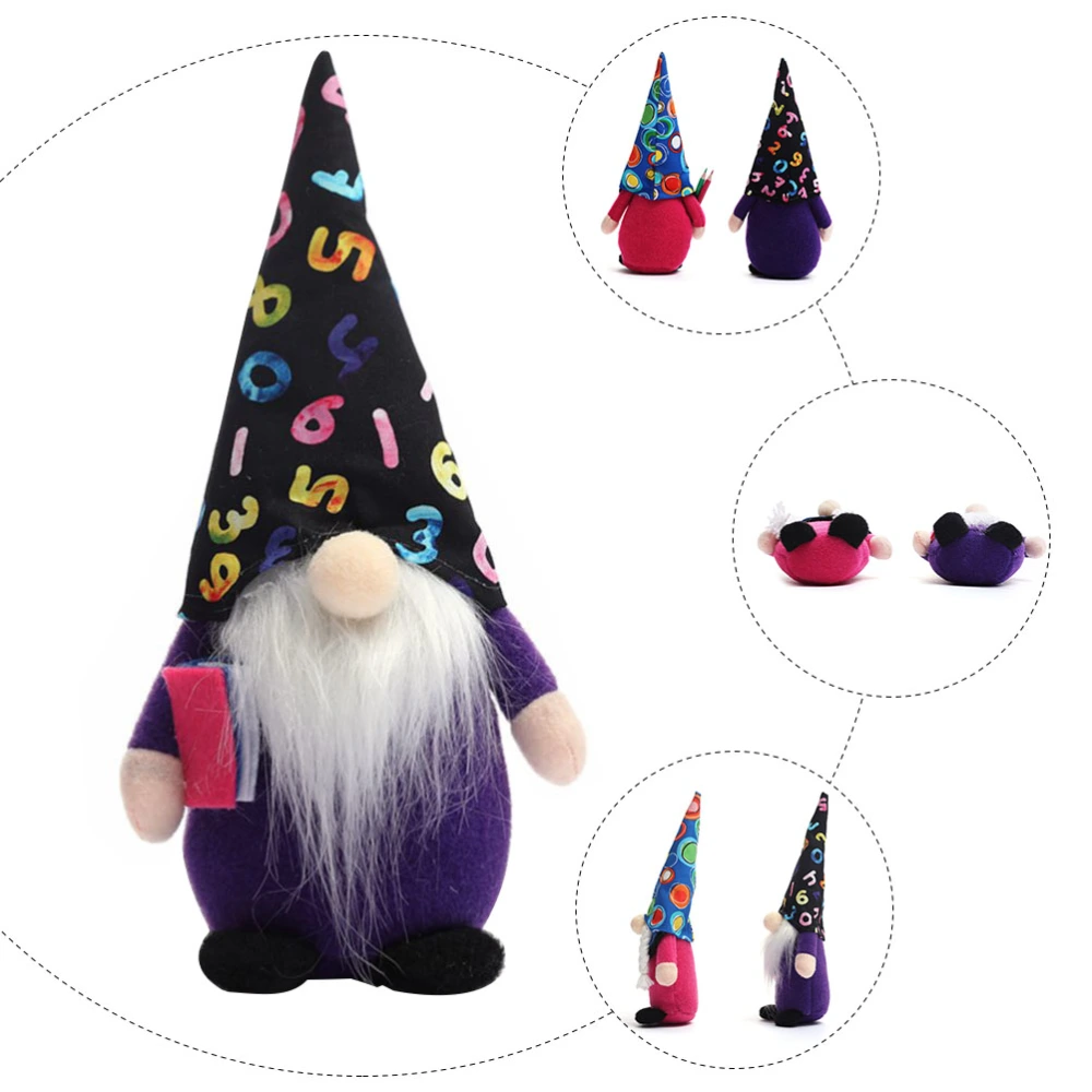 1pc Lovely Faceless Doll Ornament Gnome Doll Scene Adornment Desktop Decor