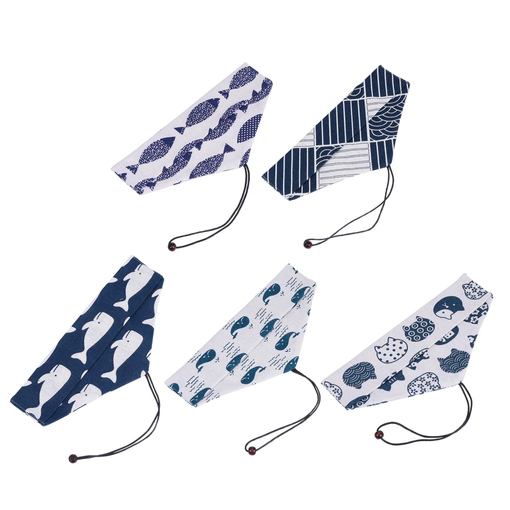 5Pcs Portable Cutlery Bags Chopsticks Spoon Bags Fashion Cutlery Storage Bags