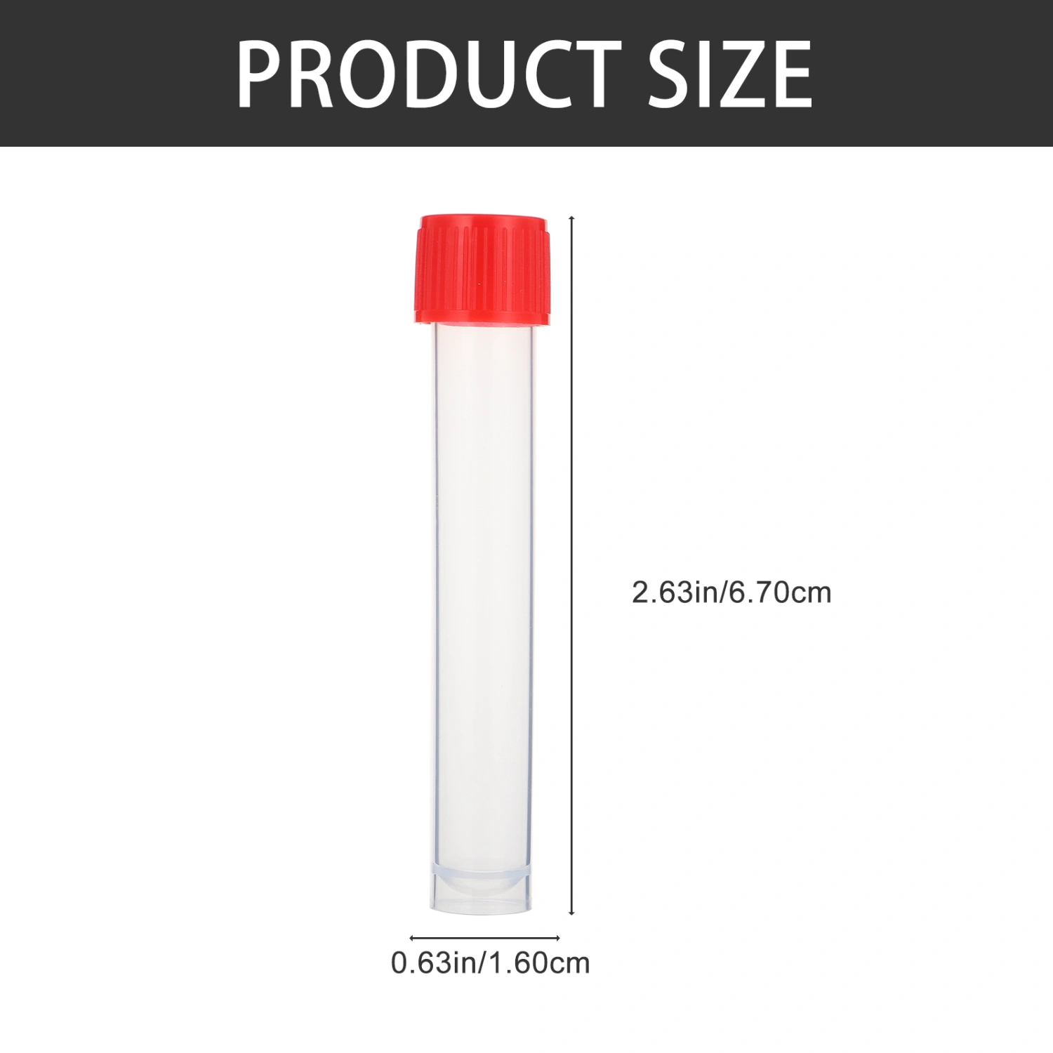 20Pcs Disposable Testing Tubes Blood Testing Tubes Centrifuge Tubes Hospital Sampling Tubes