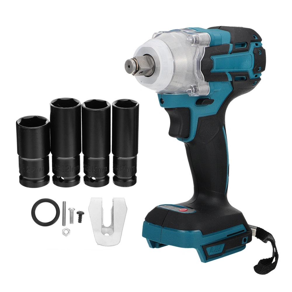 1 Set Electric Impact Wrench Rechargeable Lithium Battery Impact Wrench