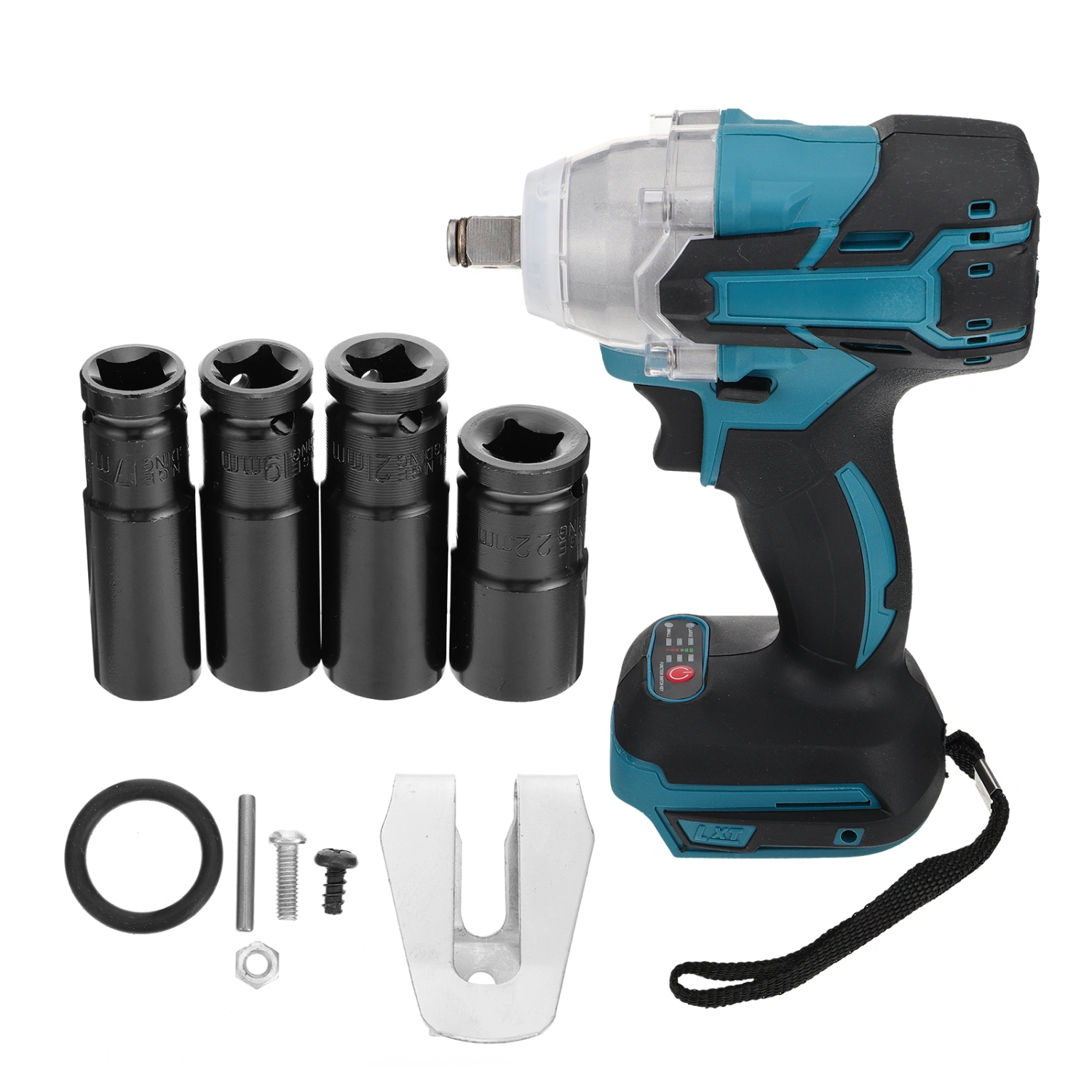 1 Set Electric Impact Wrench Rechargeable Lithium Battery Impact Wrench