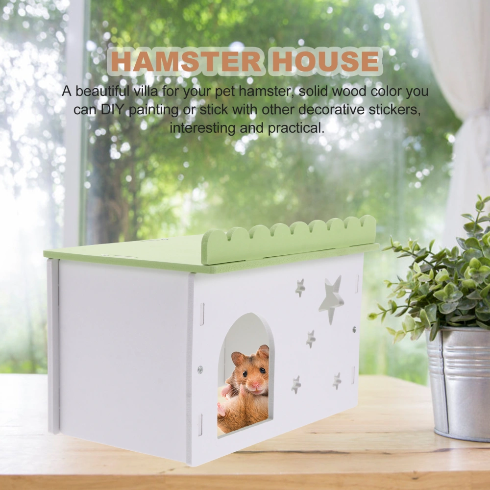 1 Set of Hamster House Hamster Bungalow Small Animal Hideout Place Home Decor