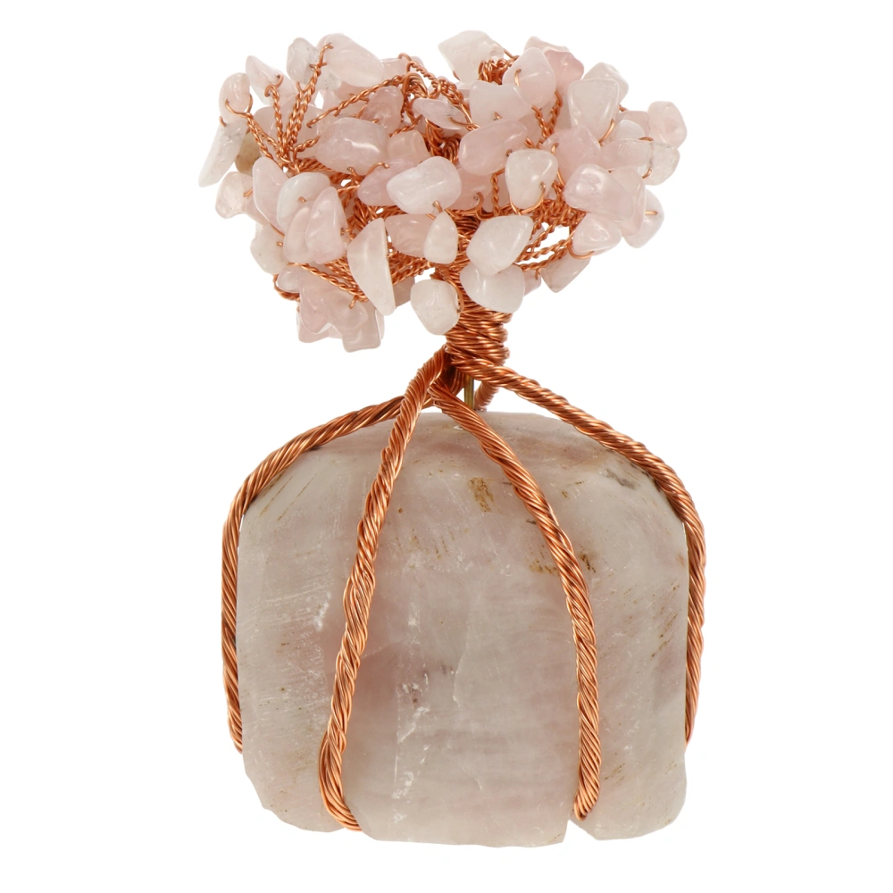 1 Pc Multipurpose Desktop Ornament Fashionable Tree Decoration (Pink)