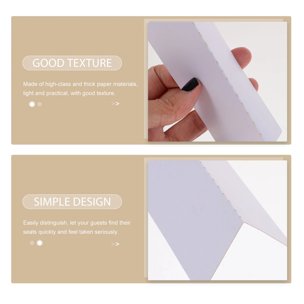 60Pcs Blank Place Cards Wedding Party Place Cards Table Tent Cards Thick Name Cards
