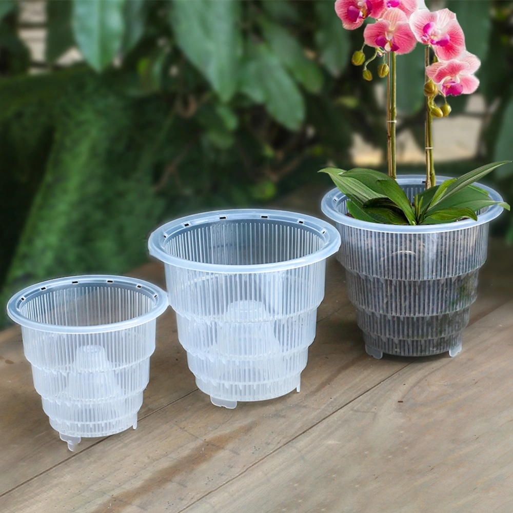 Plastic Hydroponic Basket Garden Net Cup Pot Garden Slotted Cup with Holes