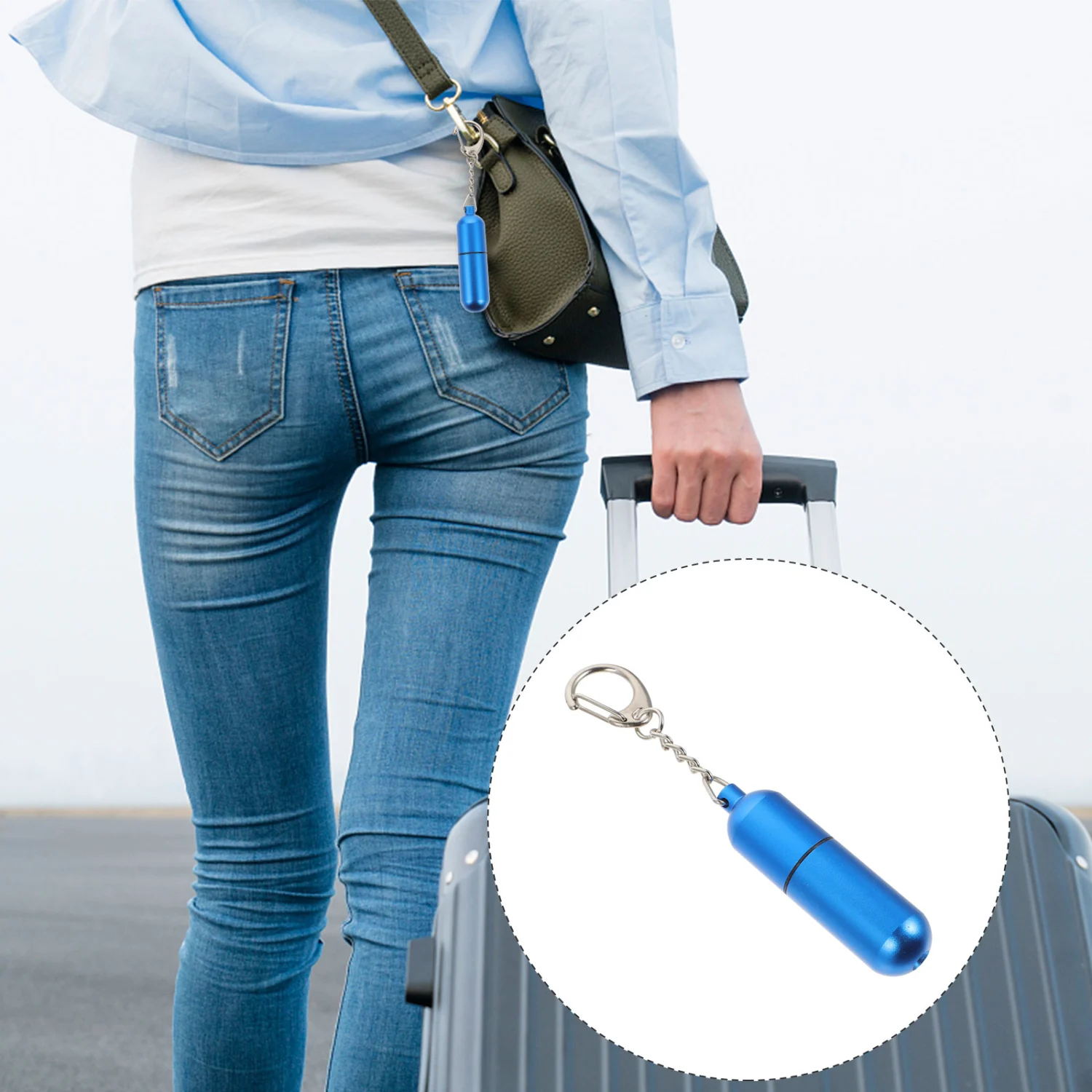 1pc Shop Lock Remover Mini Hook Lock Detacher Hook Lock Remover Random Color