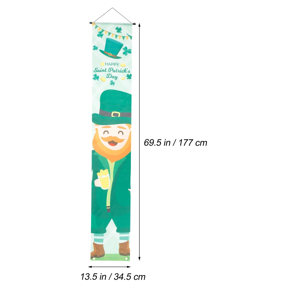 1 Pair St. Patrick's Day Home Porch Sign Decorative Party Door Curtain Ornament