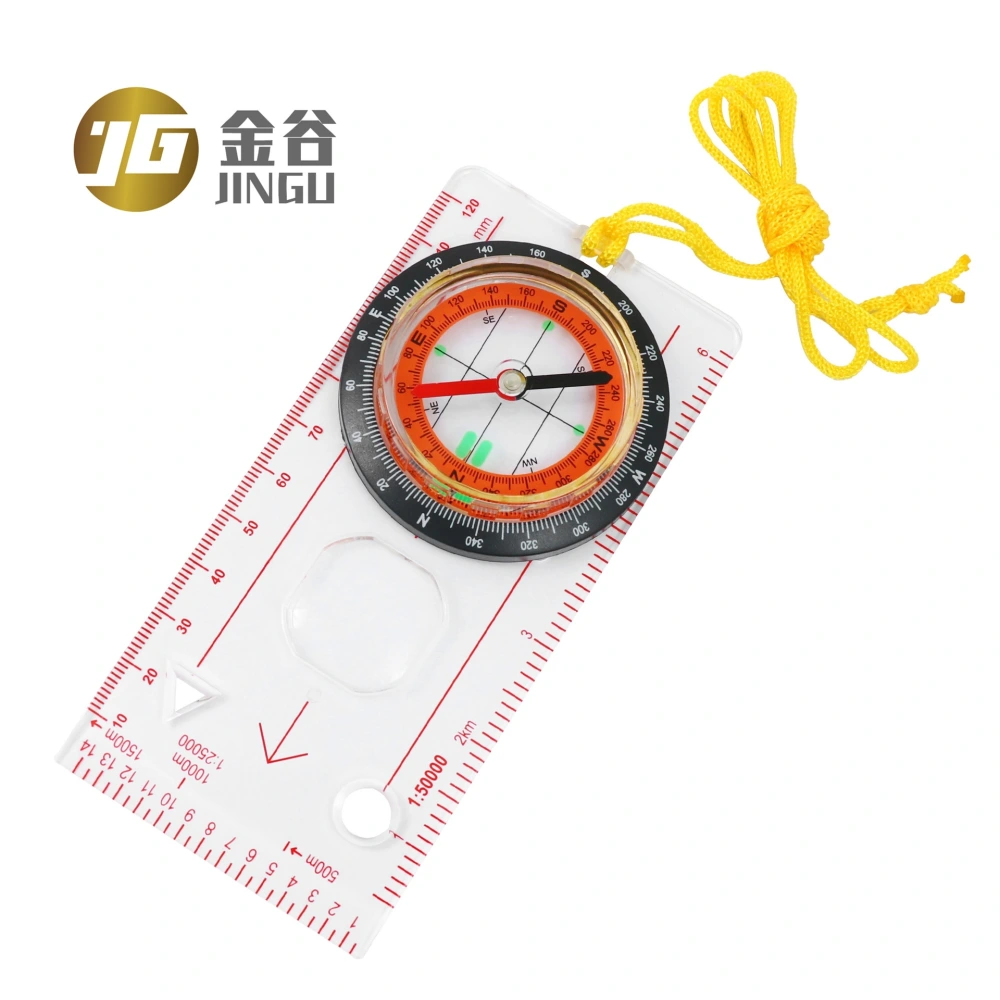 Hiking Guiding Compass Convenient Measuring Scale Portable Survival Compass
