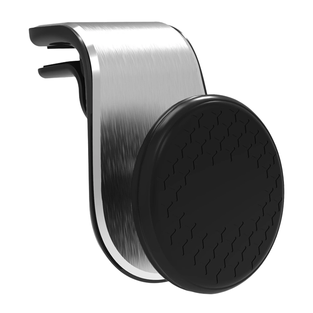 Magnetic Car Phone Holder Air Outlet Magnetic Universal Car Mobile Phone Navigation Phone Bracket (Silver)