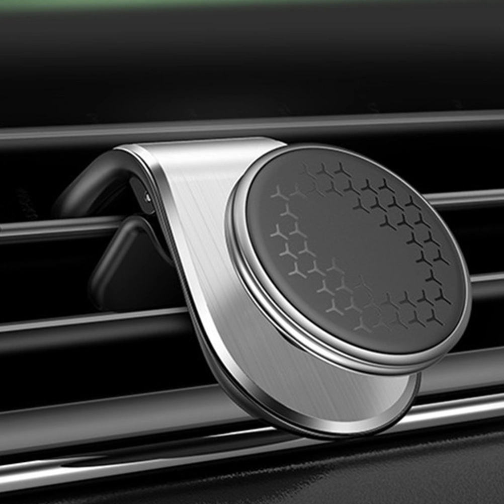 Magnetic Car Phone Holder Air Outlet Magnetic Universal Car Mobile Phone Navigation Phone Bracket (Silver)