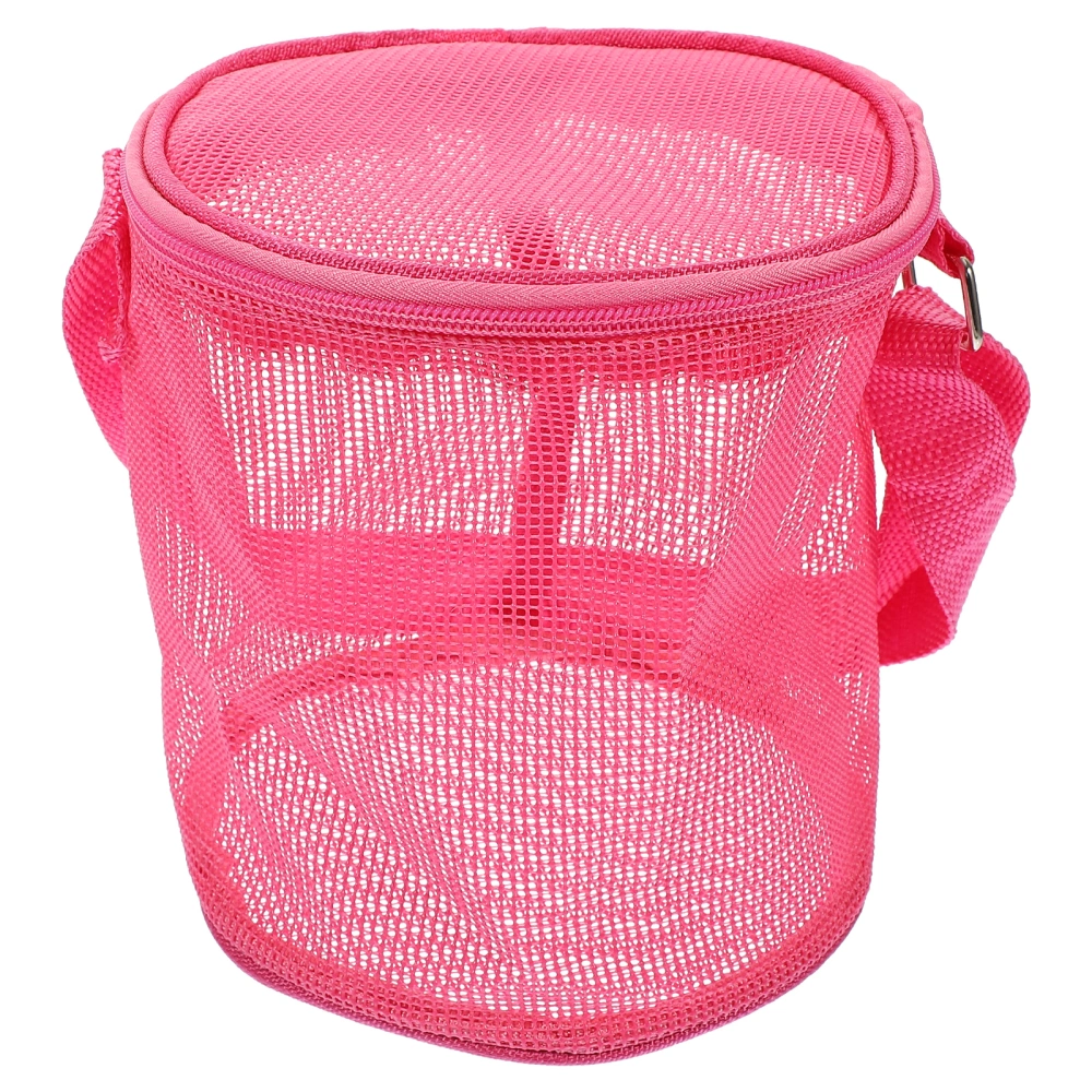 Kids Mesh Beach Bag Shell Storage Bag Portable Beach Toy Bag Beach Toy Storage Pouch