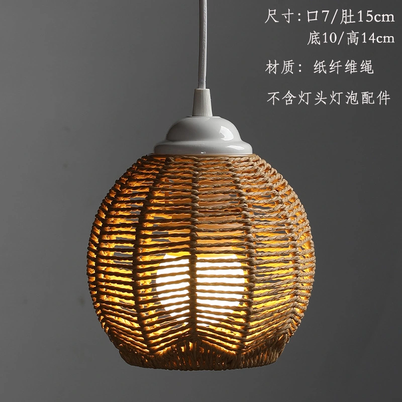 Hemp Rope Woven Lampshade Chandelier Lampshade Replacement Lampshade Pendant Lampshade