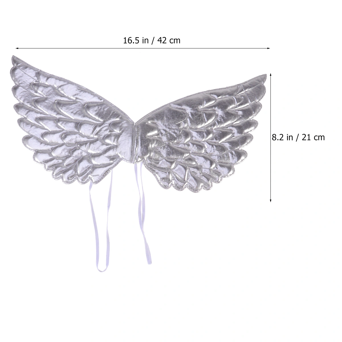 1PC Simulation Angel Wings Performance Photo Props Party Supplies for Kids Children Girls (Silver)