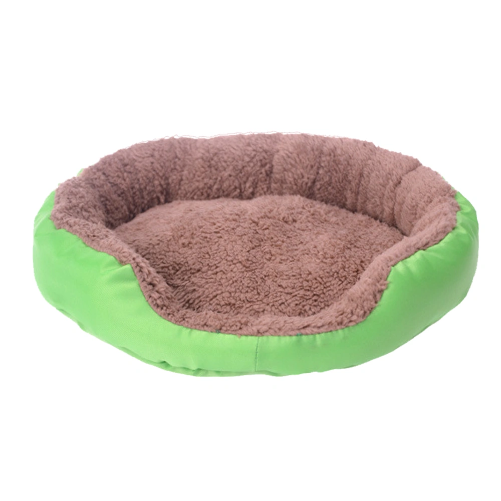 Dog Cat Bed Cushion Cosy Pet House Mat Pet Supplies Size L (Green)