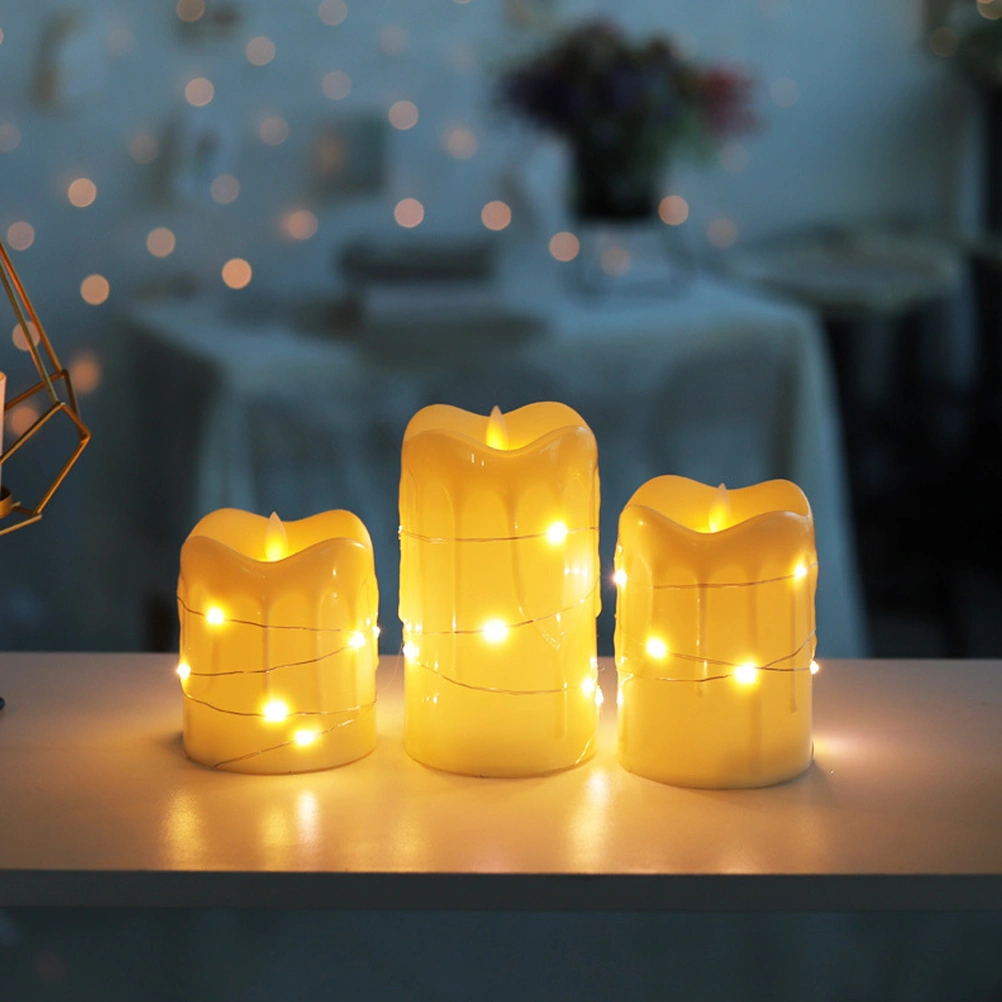 Christmas Candle Lamp LED Light Flameless Candle Christmas Party Decoration