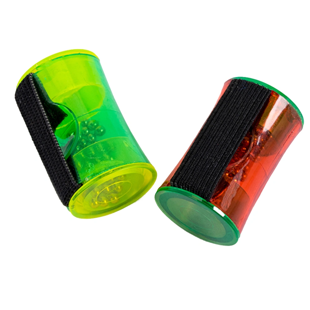 2pcs Ukulele Finger Sand Hammer Folk Acoustic Guitar Sand Chime Accompaniment Instrument Sand Shaker Sand Bell Rhythm Maraca Musical Instrument (Green)