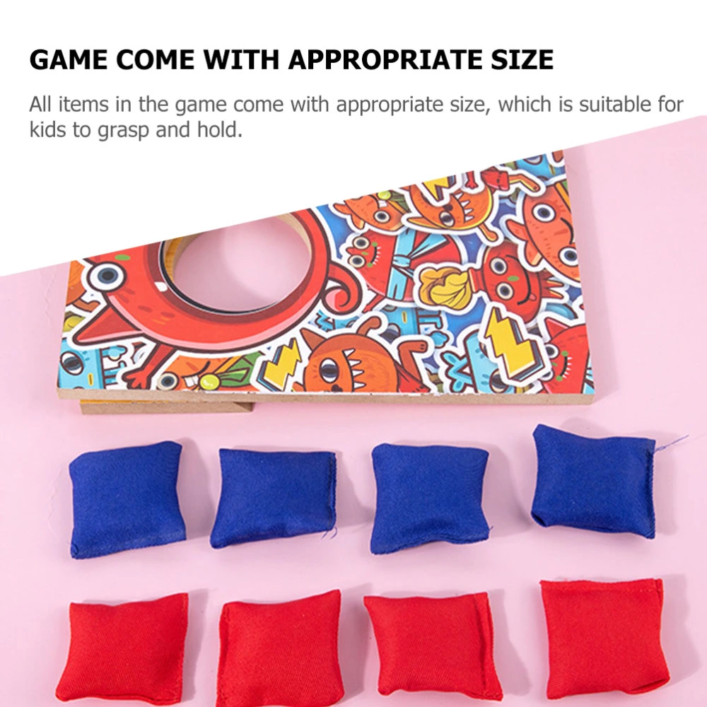 1 Set of Kids Cornhole Game Classic Sandbag Throwing Toys Funny Indoor Sports Toy