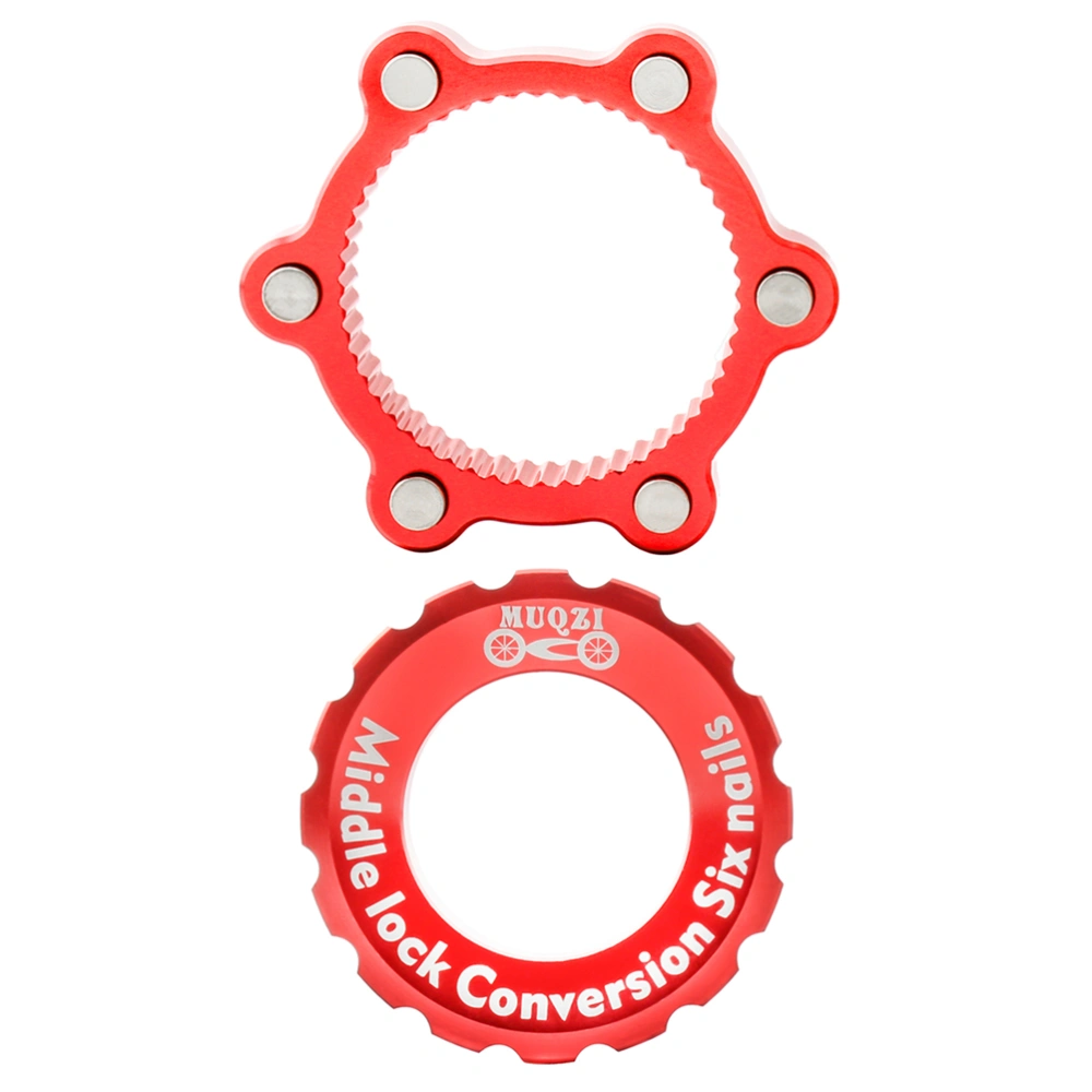 Mountain Bike Center Lock Hubs Adapter Six Nail Disc Hubs Adapter Brake Disc