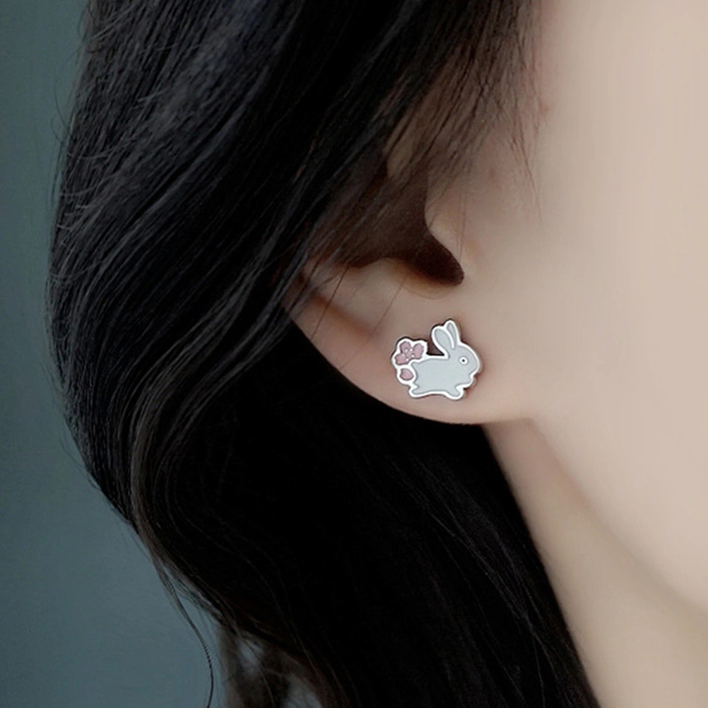 1 Pair Women Earring Studs Bunny Earrings Stud Earrings Jewelry for Women