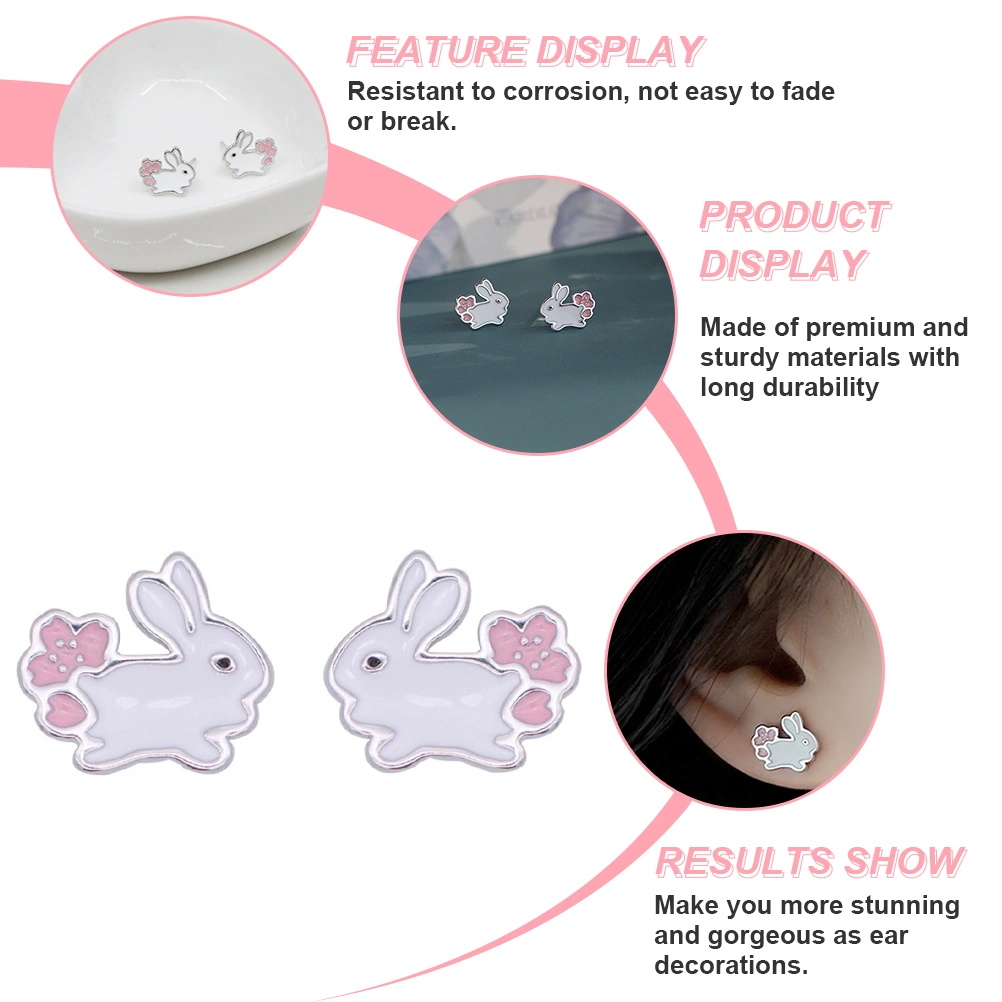 1 Pair Women Earring Studs Bunny Earrings Stud Earrings Jewelry for Women
