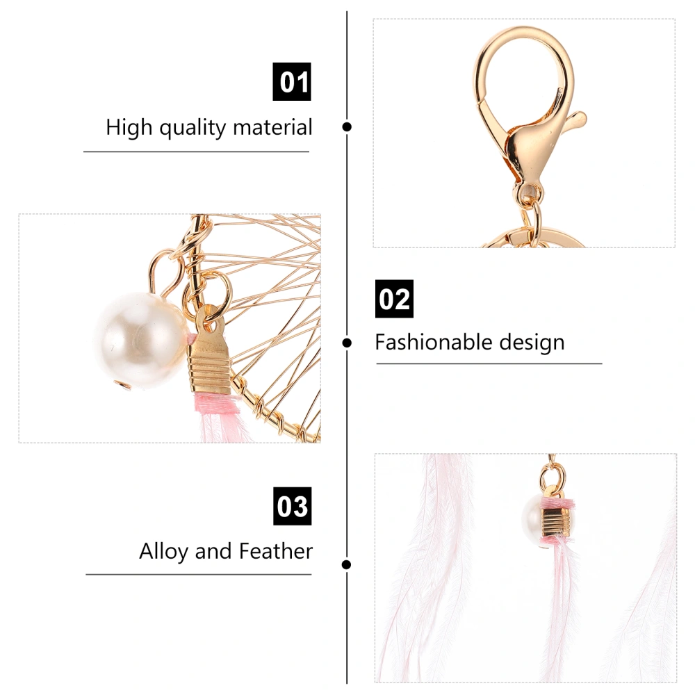 1pc Exquisite Keychain Decor Dreamcatcher Keychain Key Ornament Key Pendant
