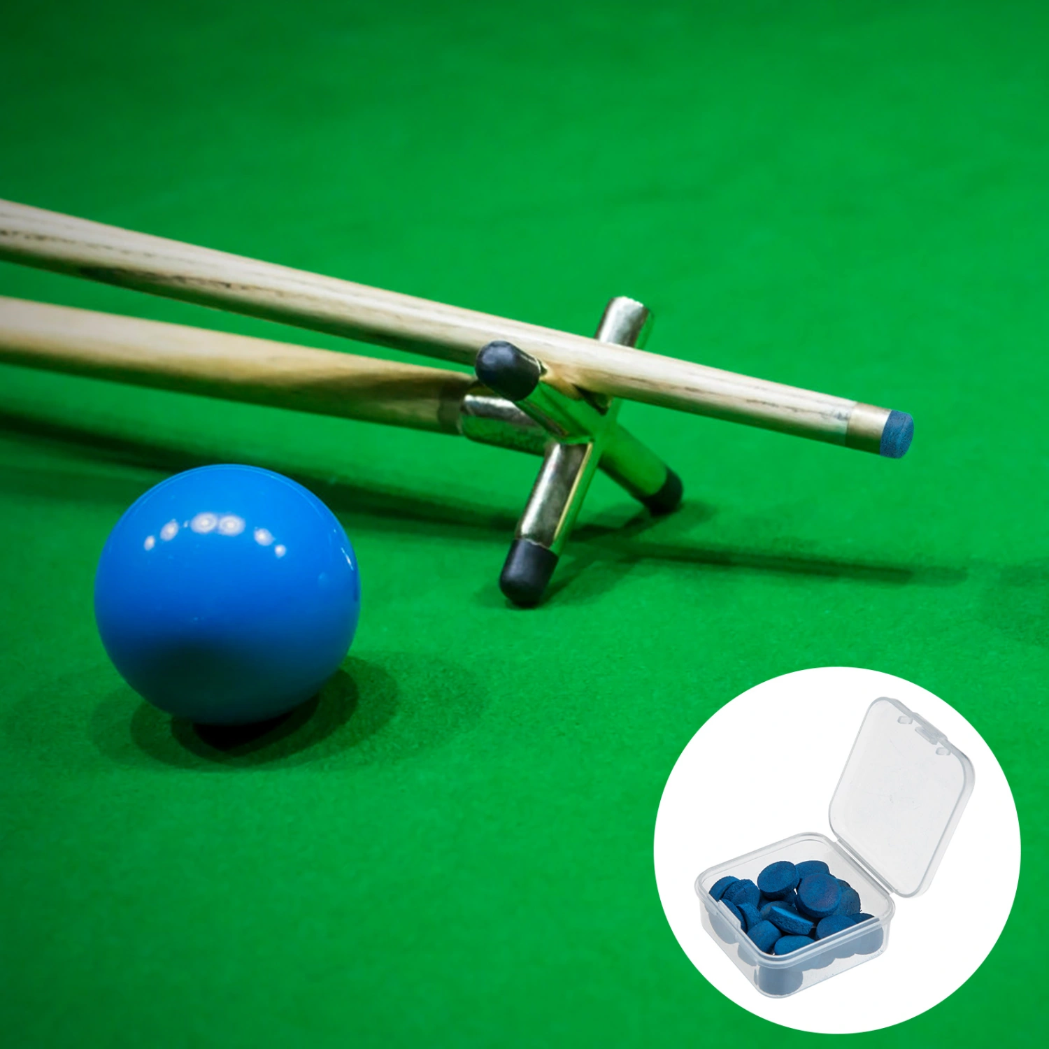 20pcs Portable Cue Tip Billiard Cue Tips Replacement Billiard Supplies