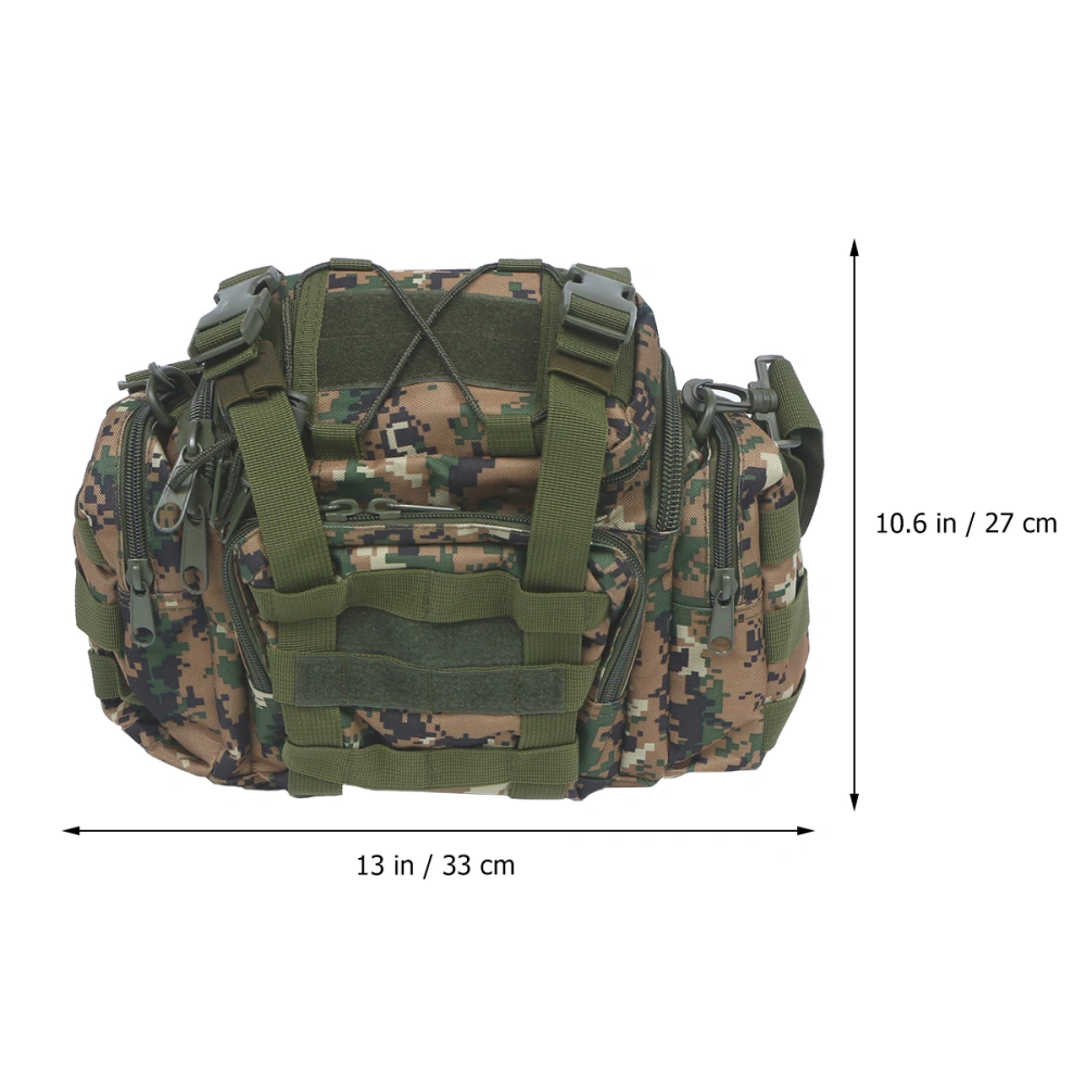 Outdoor Fishing Tackle Bag Large Capacity Waist Bag Multifunctional Shoulder Satchel for Camping Fishing Picnic